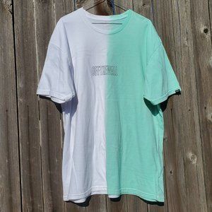 Vans Off The Wall Mint White Split Dye T Shirt